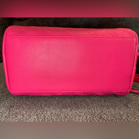 Juicy Couture Pink Flash Not Your Babe Satchel Crossbody Bag -NWT - Picture 4 of 10